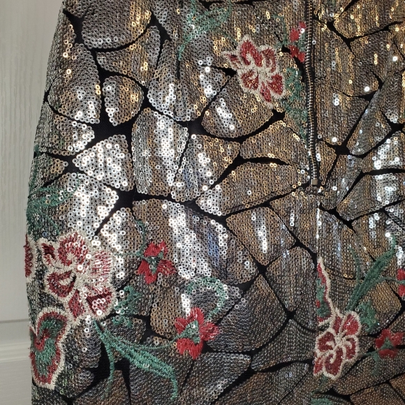 BEULAH STYLE Sequin Pencil Skirt - Picture 9 of 10